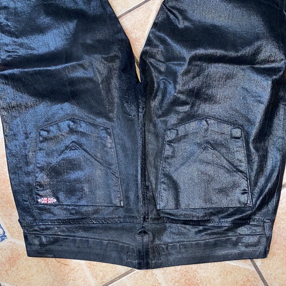 Hudson wax coated jeans denim pants bottoms - Picture 6 of 8